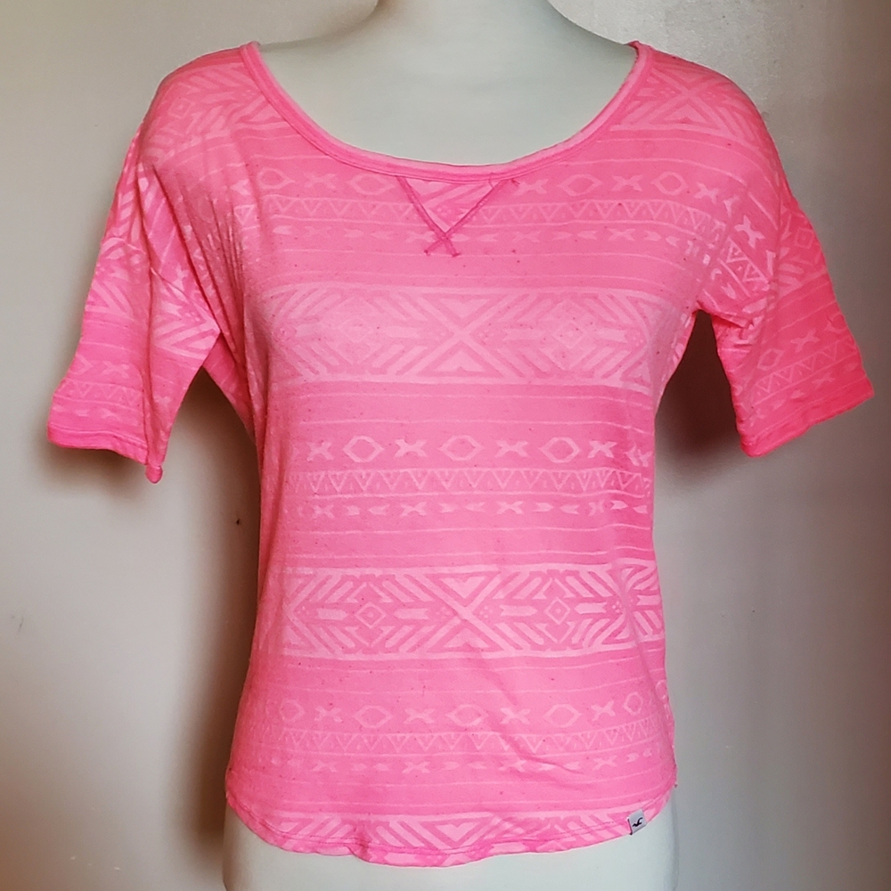 Bright Pink Hollister Shirt
